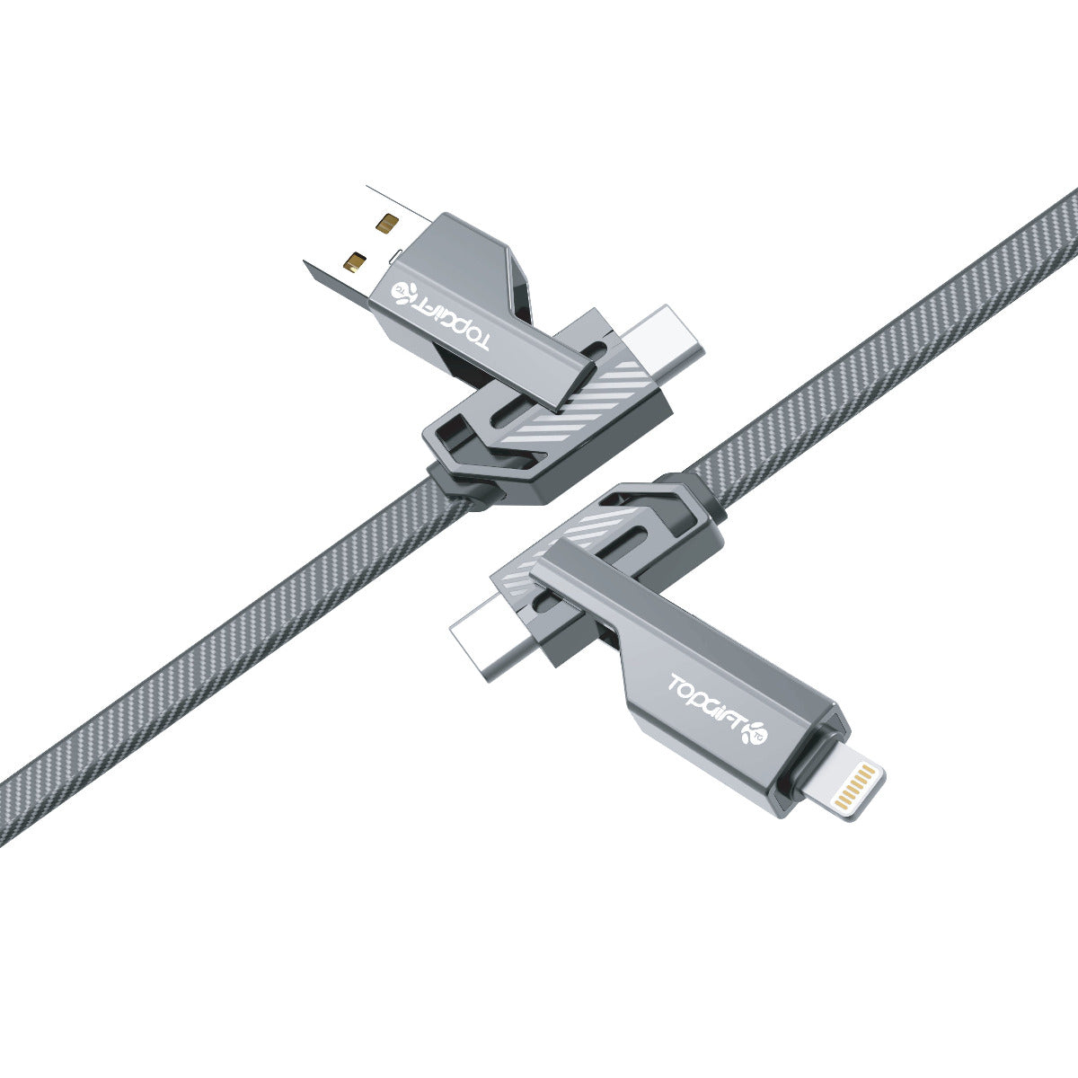60W 4-In-1 Adaptable Fast Charging Data Cable