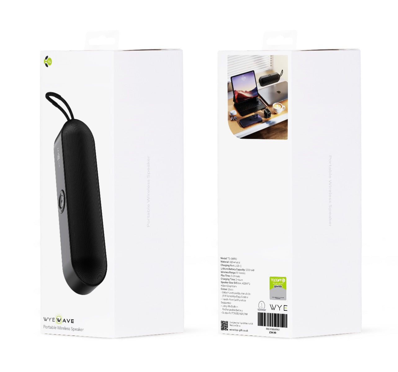 Portable Wireless Speaker Black
