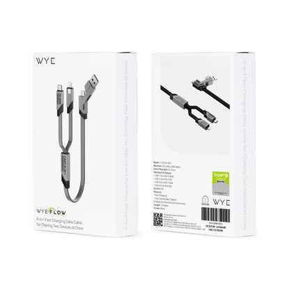60W 4-In-1 Adaptable Fast Charging Data Cable