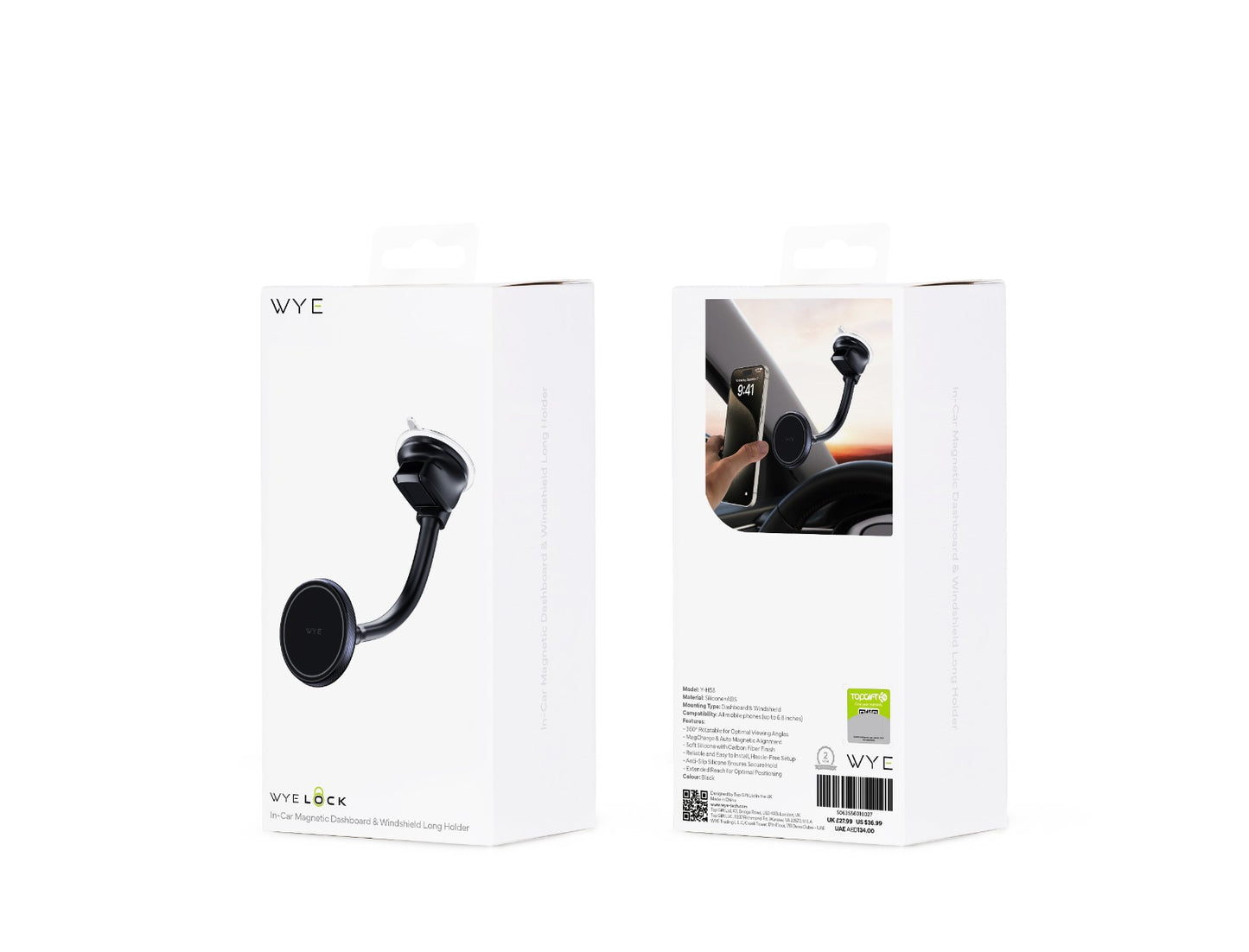 Magsafe Compatible Dashboard & Windshield Long Phone Holder