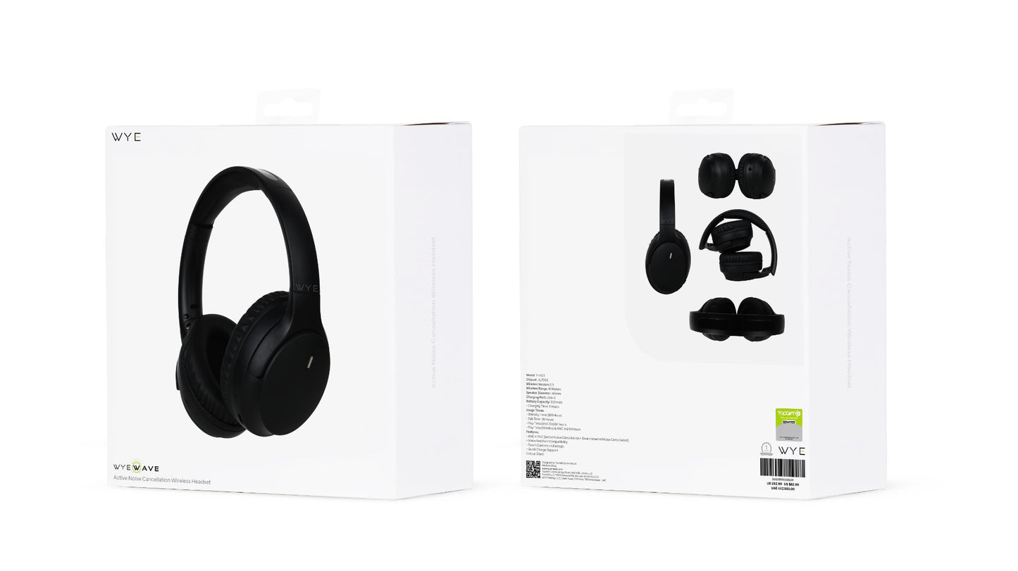 Active Noise Cancellation Wireless Headphones